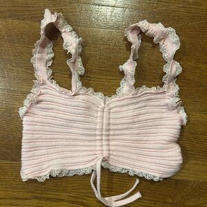Knit bralette top